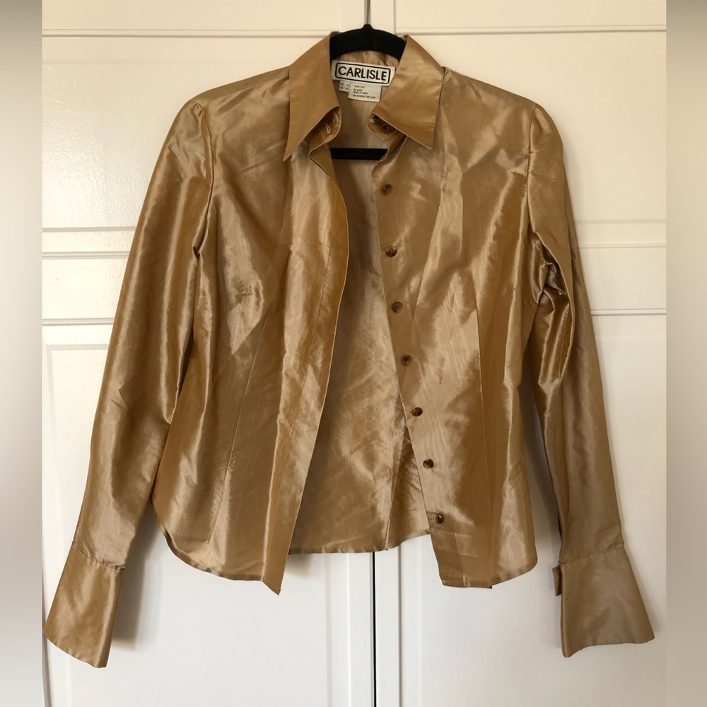 100% Silk Button Down